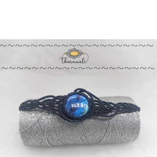 Bracelet en labradorite bleue