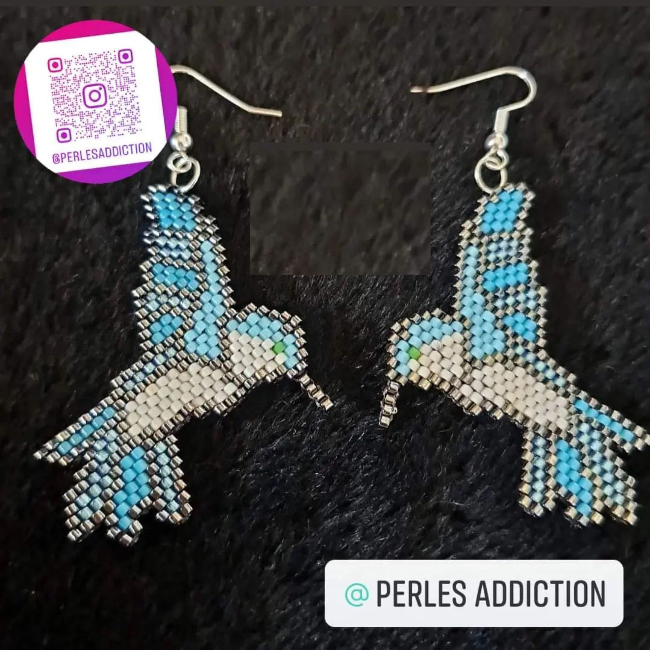 boucles d'oreilles colibri