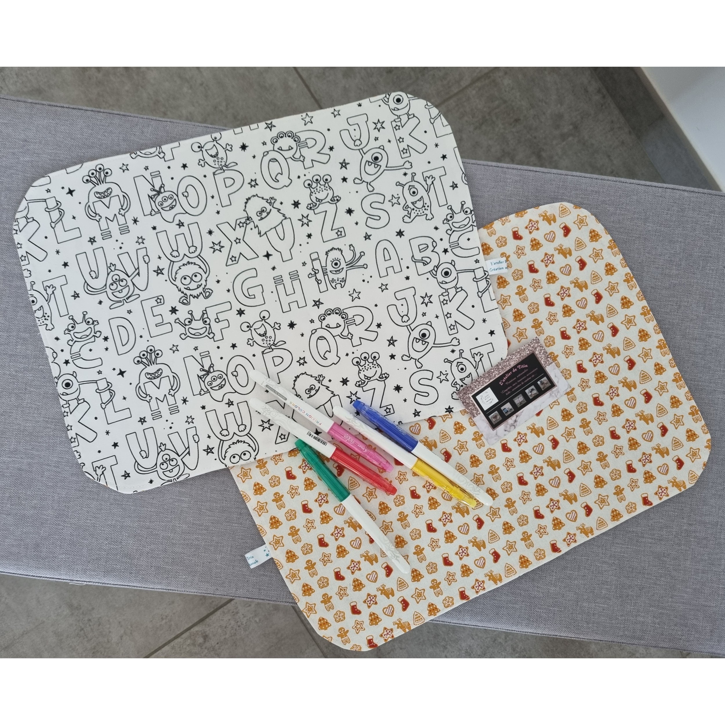 set de table lavable enfant