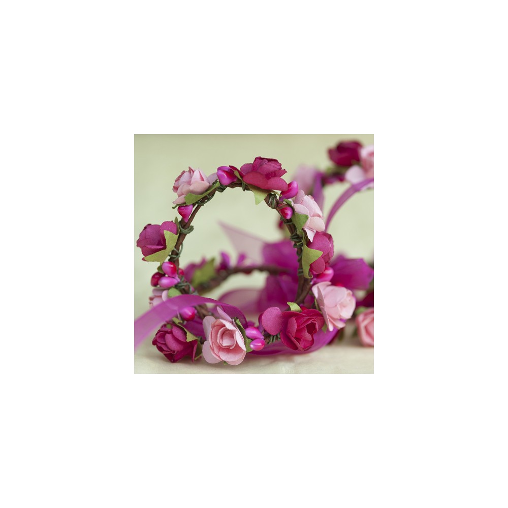 Lot de quatre bracelets fuchsia