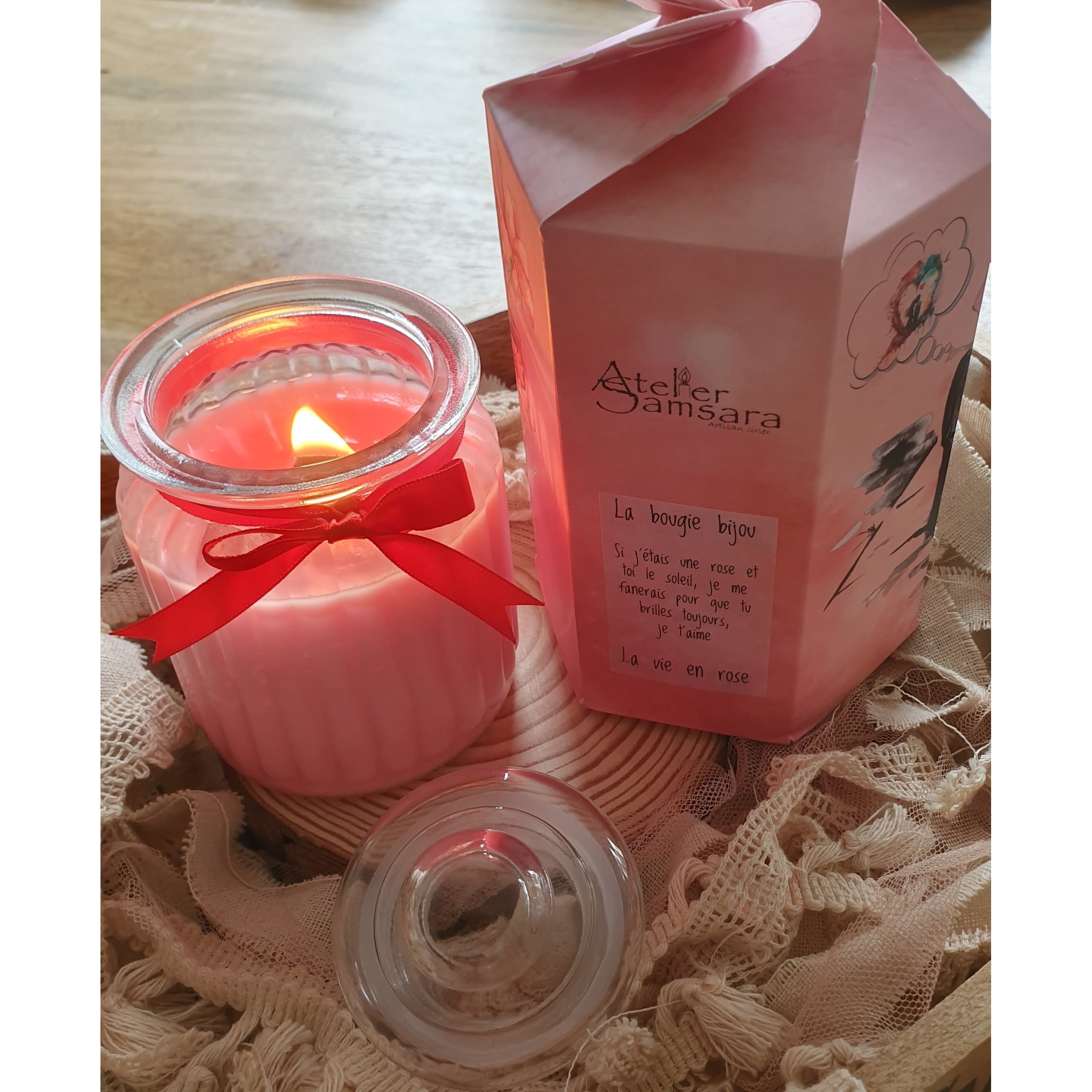 La bougie bijou personnalisée- Saint Valentin