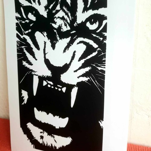 sticker tigre format A4