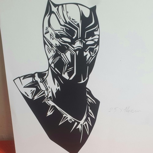 sticker the black panther 