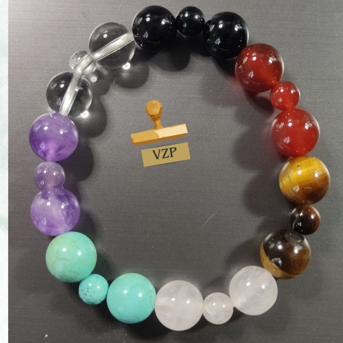 Bracelet chakras 6 CM