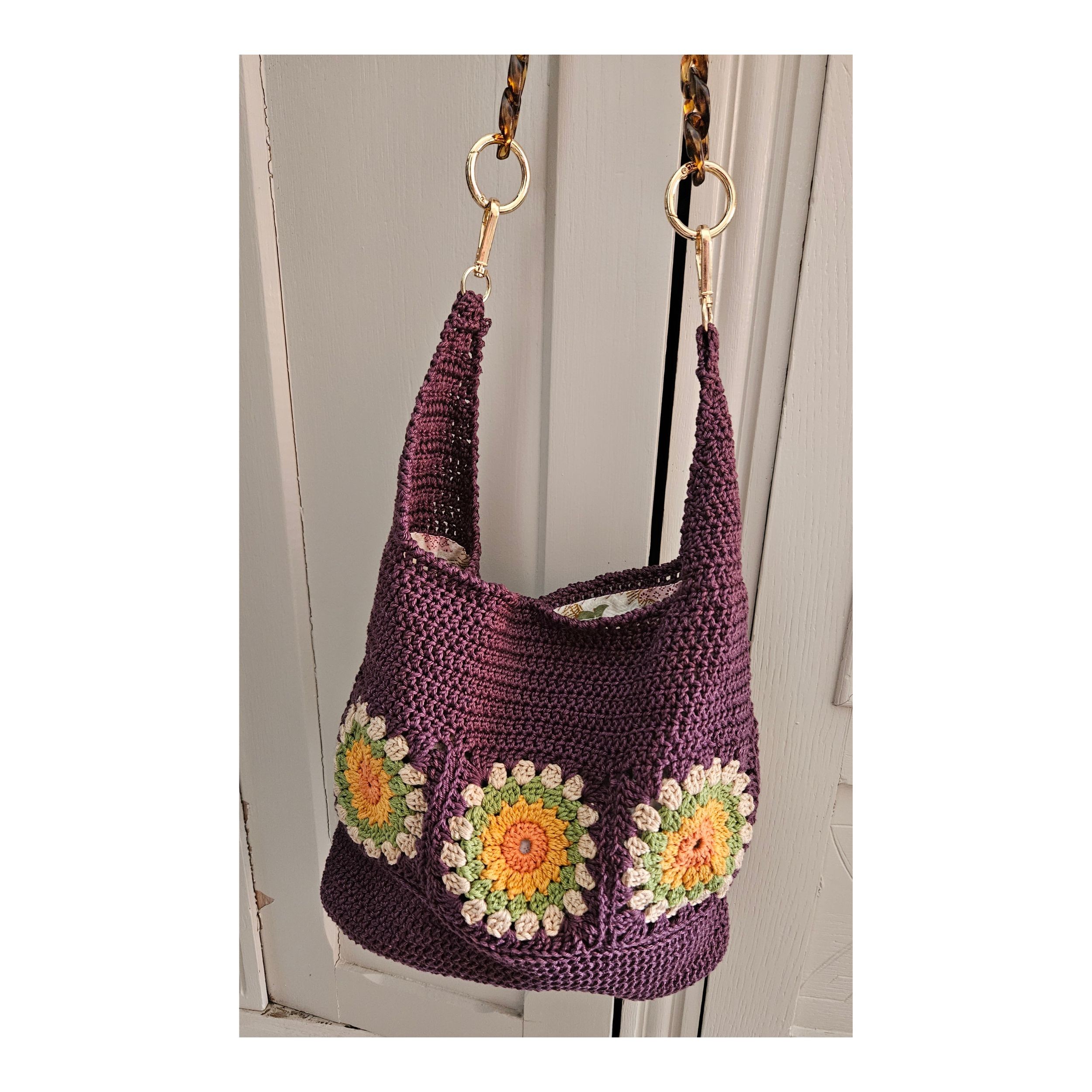 Sac patchwork violet