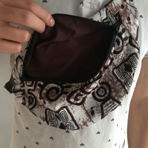 Sac banane moyen modèle - motifs variés