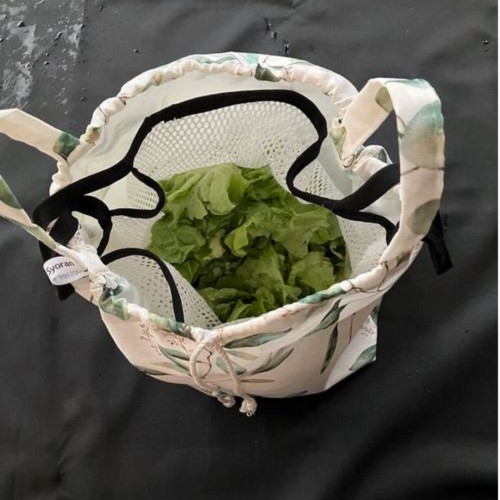 Sac à salade essoreur et conservateur de salade - motifs variés