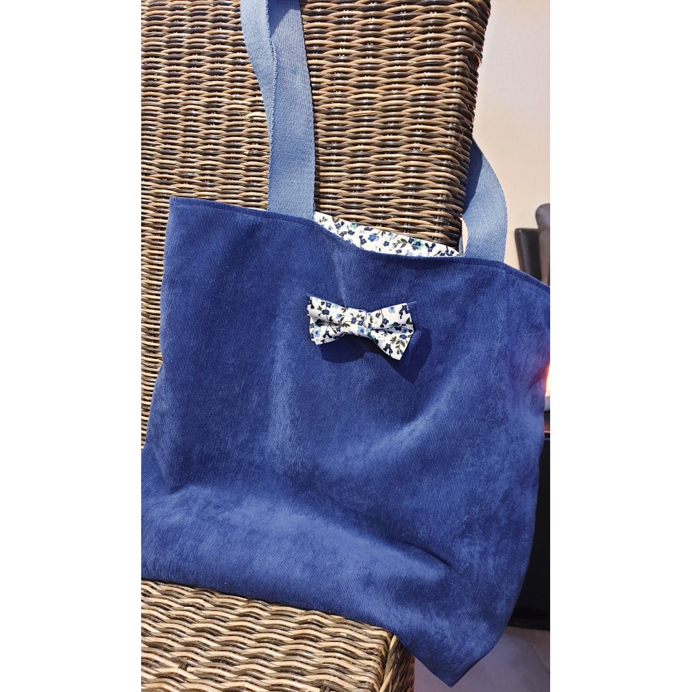 Tote bag Velours et Coton 