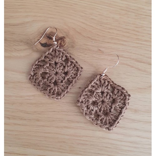 Boucles d'oreilles au crochet 