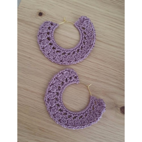 Boucles d'oreilles au crochet 