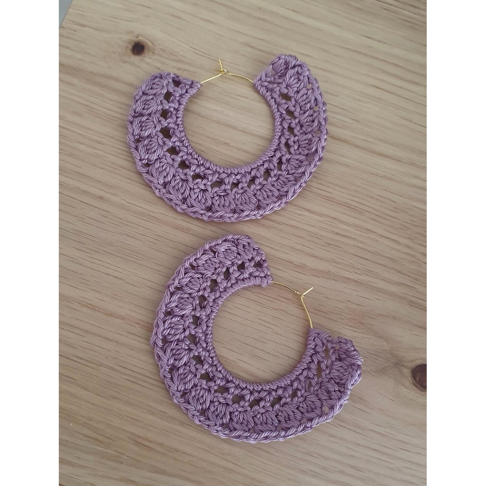 Boucles d'oreilles au crochet 