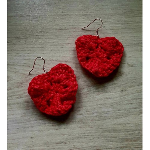 Boucles d'oreilles au crochet 