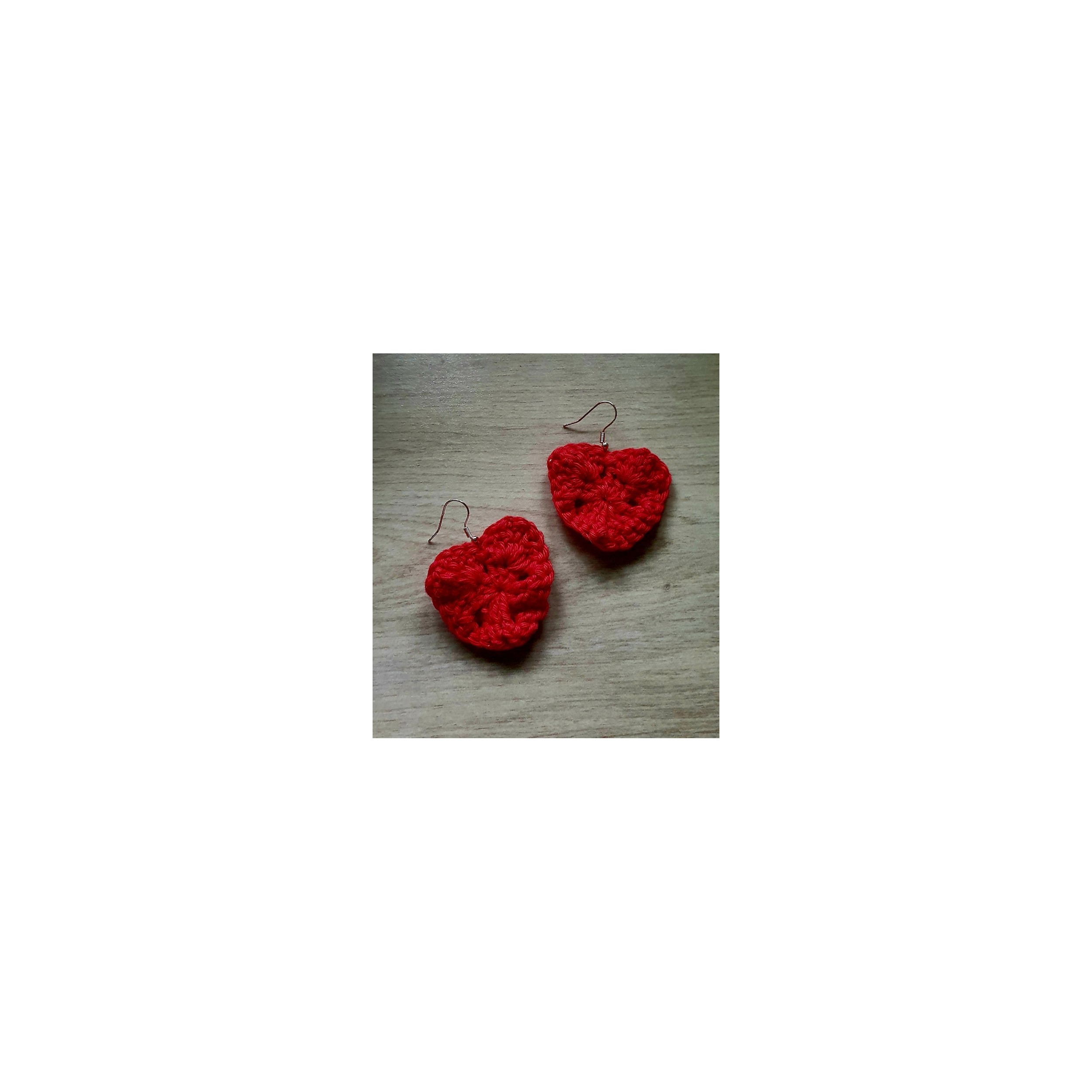 Boucles d'oreilles au crochet 