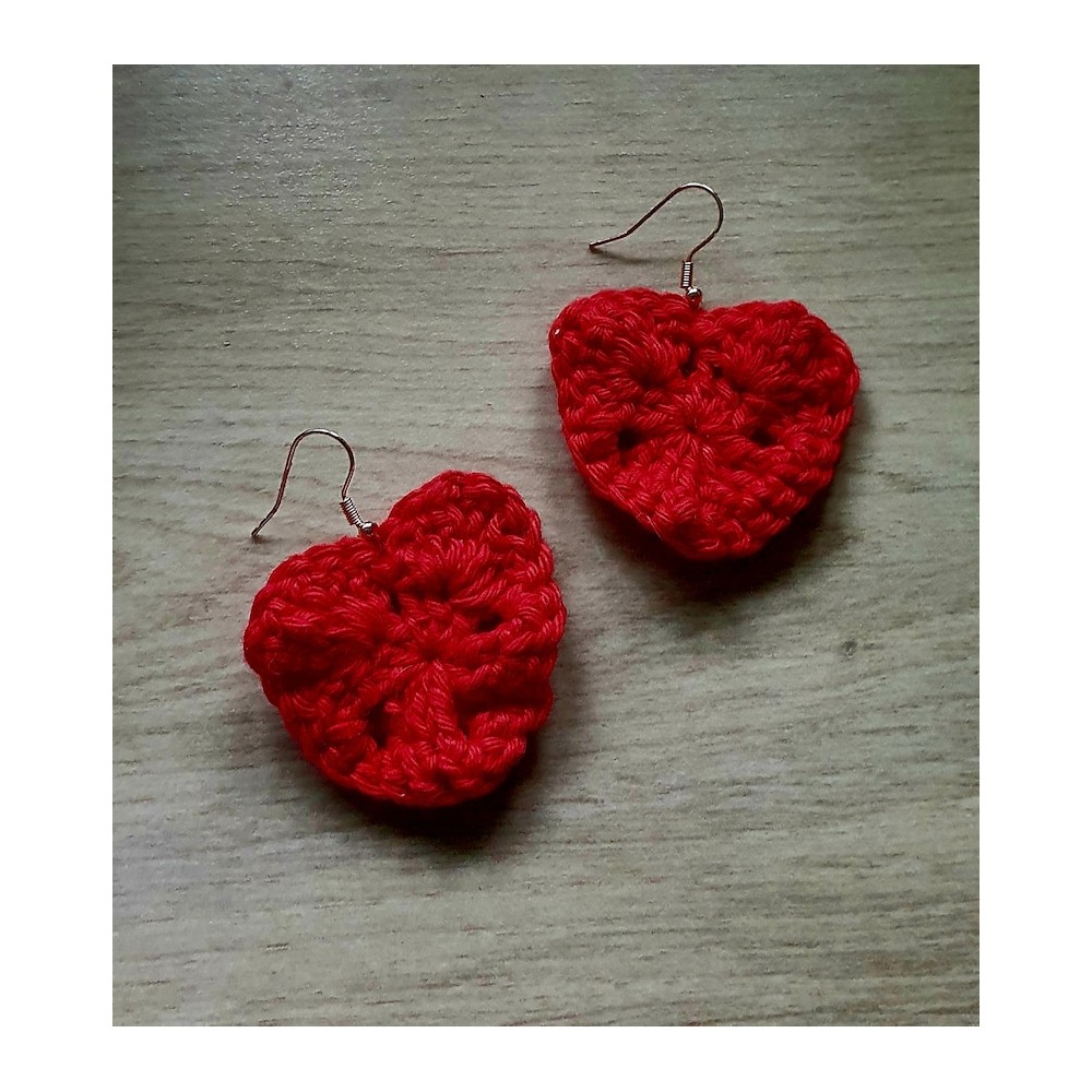 Boucles d'oreilles au crochet 