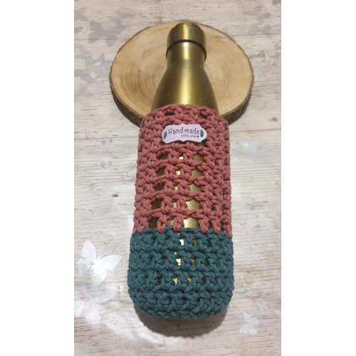 Porte-gourde / porte-bouteille / création artisanale / porte-gourde crochet macramé