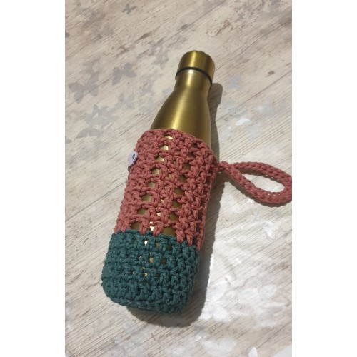 Porte-gourde / porte-bouteille / création artisanale / porte-gourde crochet macramé