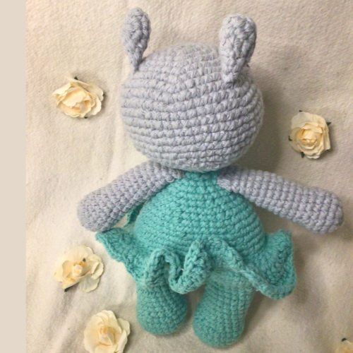 Hyacinte, l'hippopotame ballerine au crochet