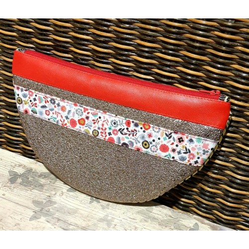  Pochette Moon / pochette arrondie / pochette zippée