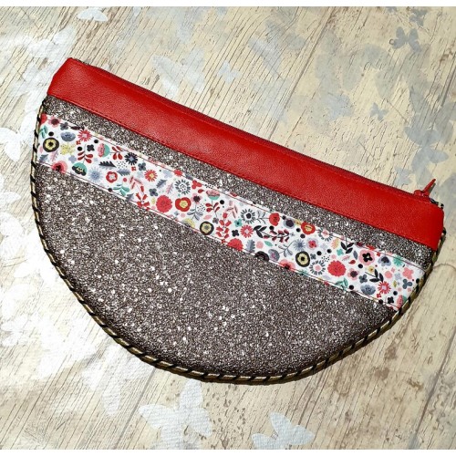  Pochette Moon / pochette arrondie / pochette zippée