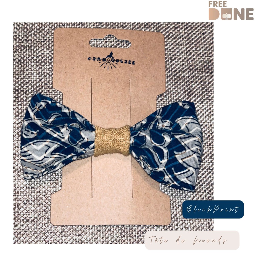 Barrette Block Blue