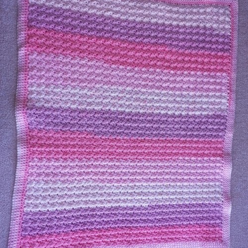 couverture bébé au crochet 85x70cm