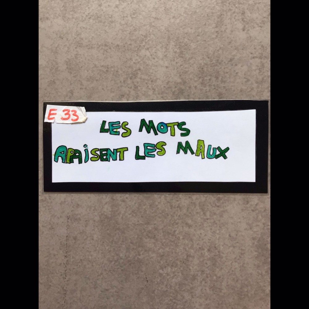 Marque page « les mots apaisent les maux »