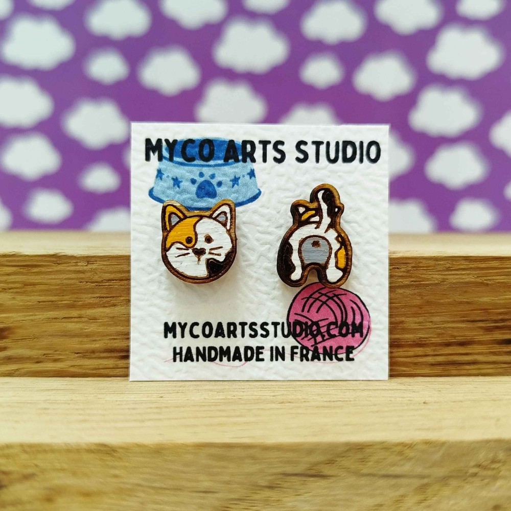 Boucles d’oreilles « Rio Le Chat » Livraison gratuite !