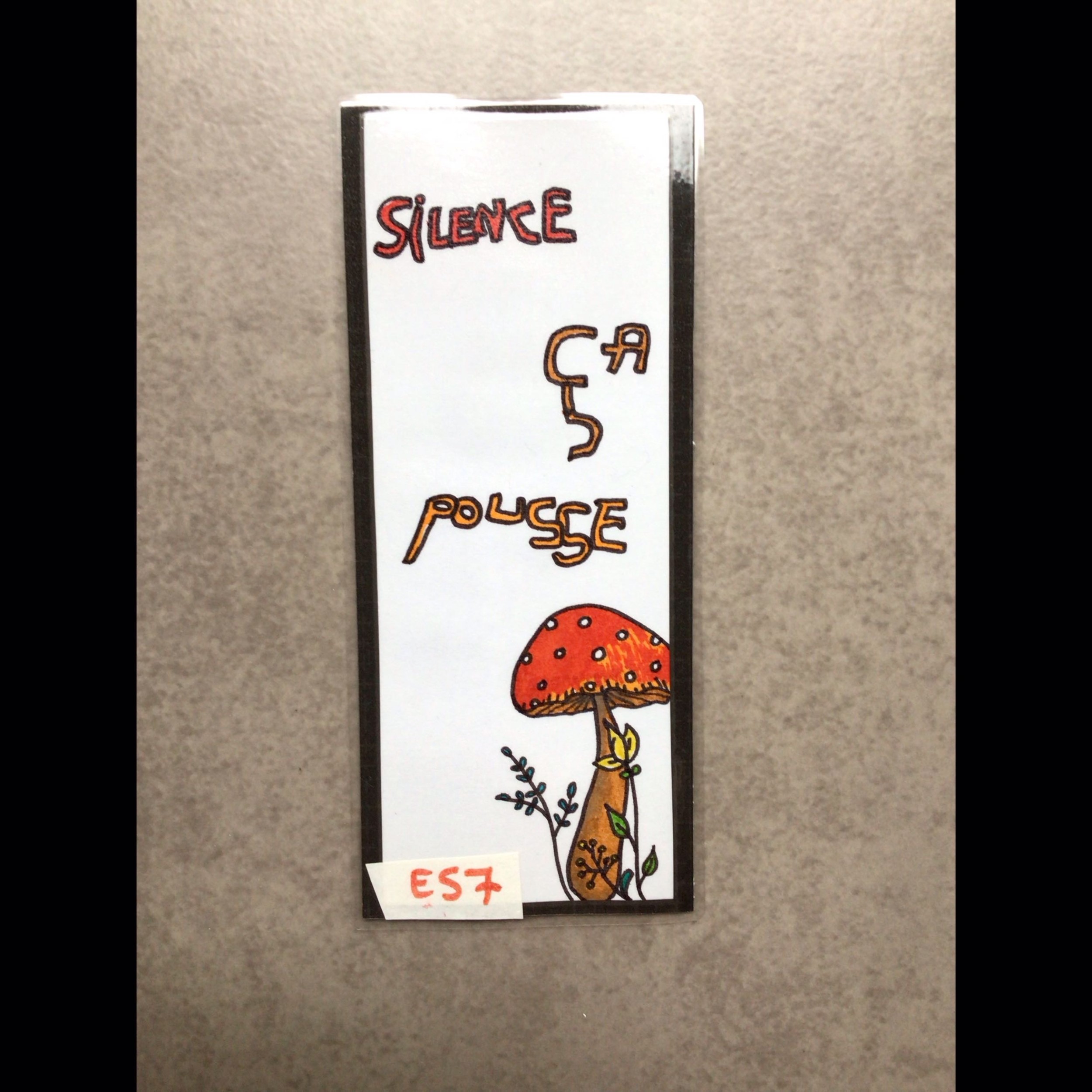 Marque-page « Silence ça pousse »