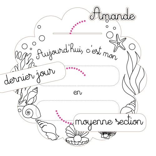 Pancarte de rentrée pour les petits écoliers