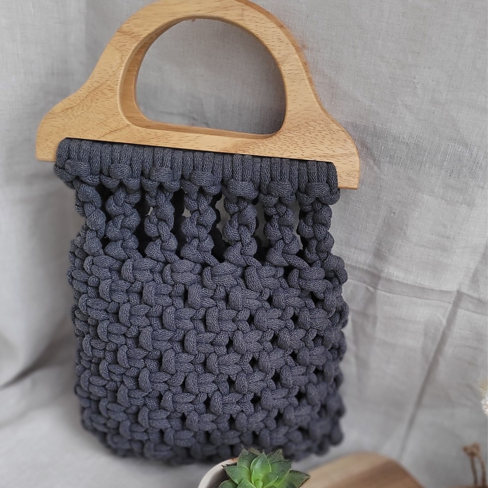 Sac poignée en bois